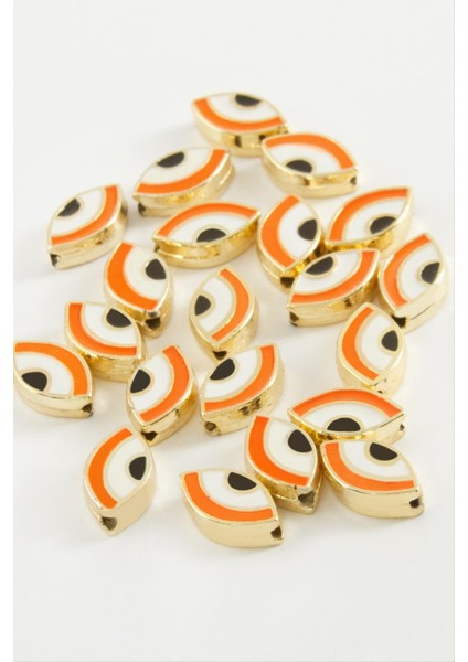 shop Göz Mineli Bileklik ve Kolye Ucu Aparatı 1 Adet-Turuncu fiyatları