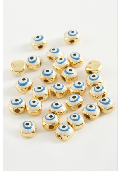 shop Nazar Mineli Bileklik ve Kolye Ucu Aparatı 1 Adet-Sarı