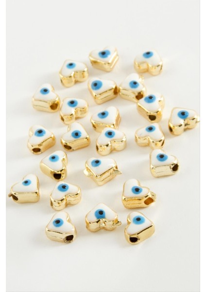 shop Kalp Mineli Bileklik ve Kolye Ucu Aparatı 1 Adet-Beyaz fiyatları