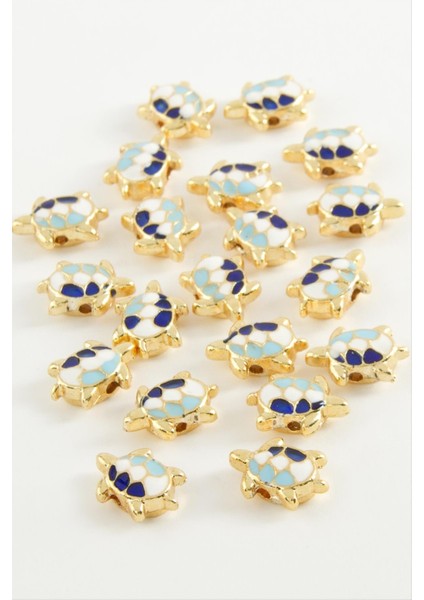 shop Kaplumbağa Mineli Bileklik ve Kolye Ucu Aparatı 1 Adet-Sarı