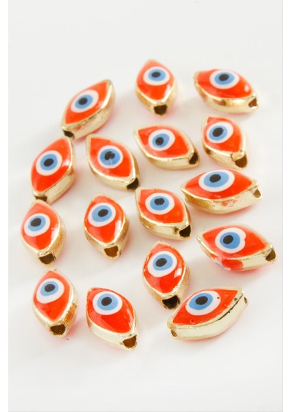 shop Göz Mineli Bileklik ve Kolye Ucu Aparatı 1 Adet-Turuncu fiyatları