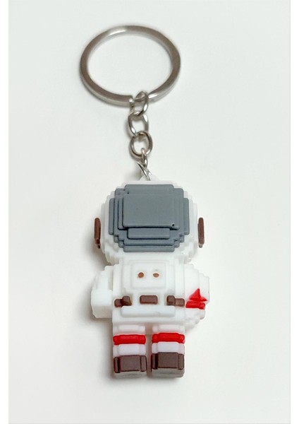 shop Astronot Silikon Anahtarlık-Beyaz