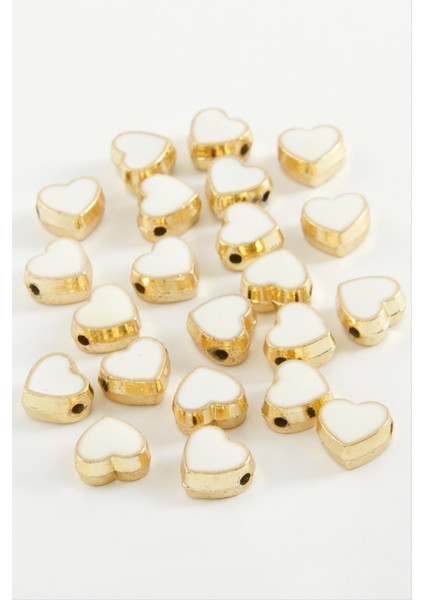 shop Kalp Mineli Bileklik ve Kolye Ucu Aparatı 1 Adet-Beyaz fiyatları