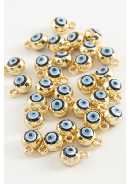 shop Nazar Tek Kulplu Mineli Bileklik ve Kolye Ucu Aparatı 1 Adet-Lacivert fiyatları