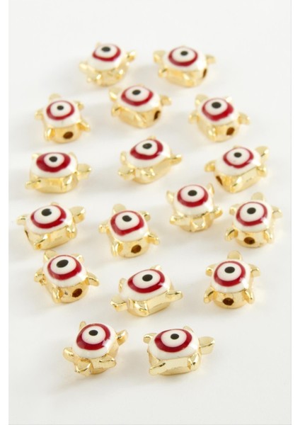 shop Kaplumbağa Mineli Bileklik ve Kolye Ucu Aparatı 1 Adet-Kırmızı fiyatları