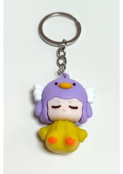 shop Peri Kızı Silikon Anahtarlık-Mor