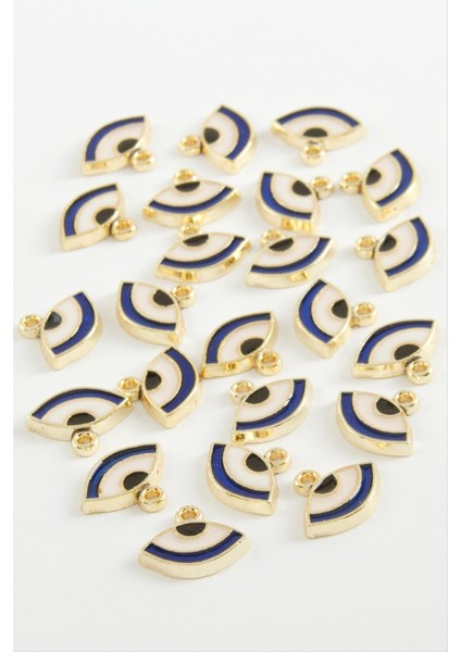 shop Göz Tek Kulplu Mineli Bileklik ve Kolye Ucu Aparatı 1 Adet-Lacivert fiyatları