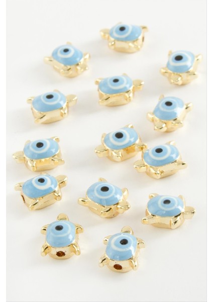 shop Kaplumbağa Mineli Bileklik ve Kolye Ucu Aparatı 1 Adet-Açık Mavi fiyatları