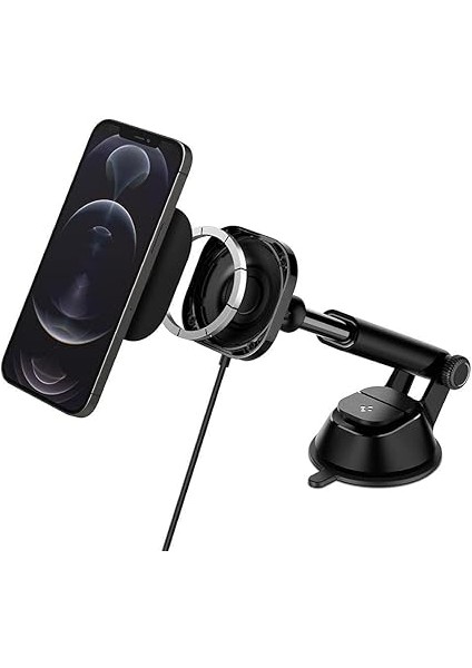 Magfit Dashboard Araç Içi Telefon Tutucu + Manyetik Kablosuz Şarj Cihazı iPhone Için Magsafe Özellikli Onetap Pro ITS35W - ACP02616 fırsatları