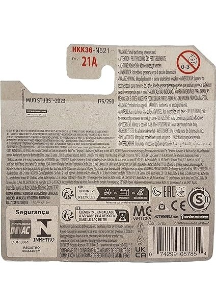 Wheels - Mitsubishi Bajero Evolution - Mud Studs 3/5 - HKK36 - Short Card - Beyaz - Rally Art - Mattel 2023 modelleri