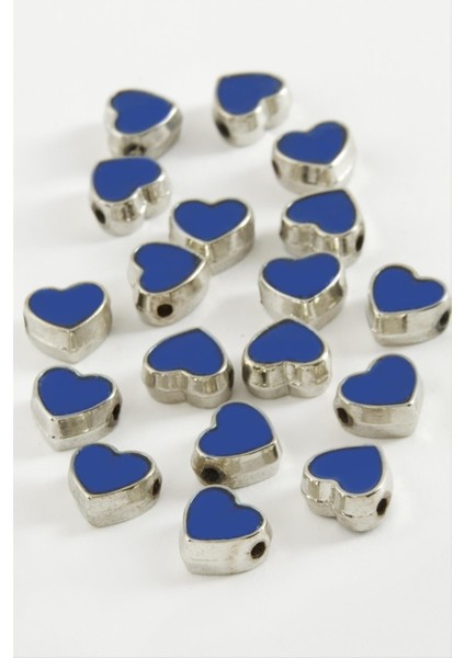 shop Kalp Mineli Bileklik ve Kolye Ucu Aparatı 1 Adet-Kırmızı