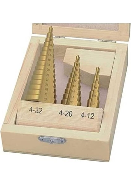 W 3500, Kademeli Sac Delme Seti (3 Parça), Pirinç