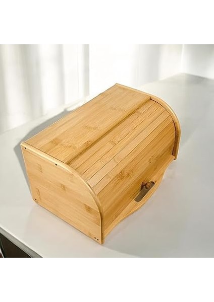 Bambu Lüks Panjur Kapaklı Büyük Ekmek Dolabı, Bambu Ekmek Kutusu Ekmek Dolabı, Ekmek Sepeti Sandığı, Ekmeklik, Çok Amaçlı Bambu Kutu modelleri