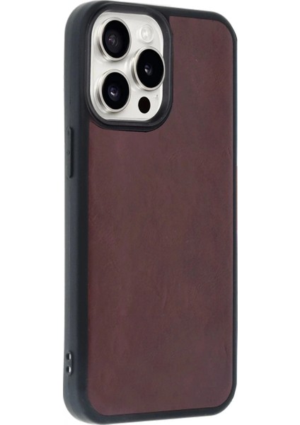iPhone 14 Pro Max Kılıf Aras Deri Kapak - Bordo modelleri