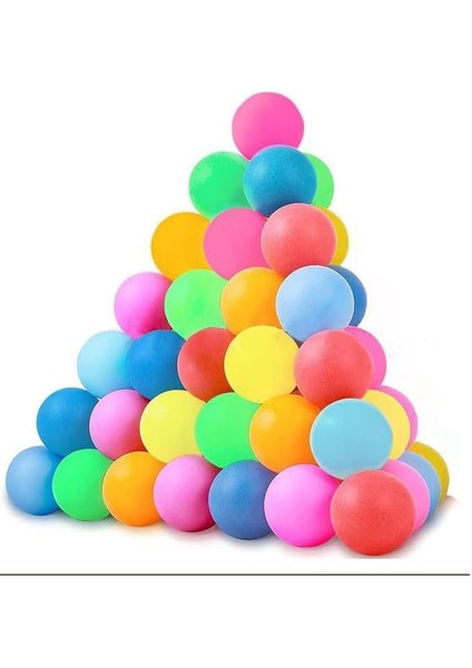Renkli Pinpon Topu 20 Adet Masa Tenis Topu Evcil Hayvan Kedi Oyuncağı Okul Sınıf Etkinlik Deney Topu