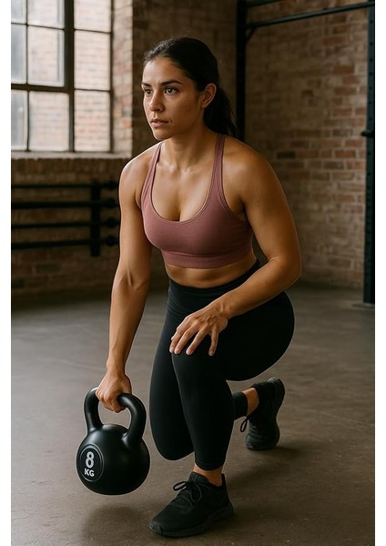 8 kg Kettlebell – Çaydanlık Tipi Ağırlık Dambıl, Ev ve Spor Salonu Antrenmanları Için Uygun Fitness Ekipmanı
