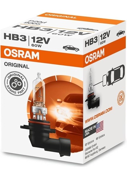 Ampul Hb3 12V 60W 9005