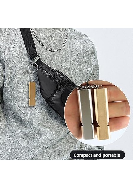 Düdük, 2 Adet Hakem Düdüğü, Dağ Acil Düdük, Metal Düdük, Antrenmanlar Için Uygun Futbol Kürek Okulu Spor Kamp Yürüyüş (Gümüş/altın) fırsatları