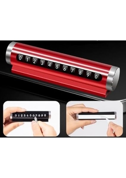 Ayarlı Silindir Araç Içi Numaratör, Torpido Üstü Aç Kapa Çevirmeli Araç Telefon Numaratörü Silindir Model Park Numaratörü fiyatları