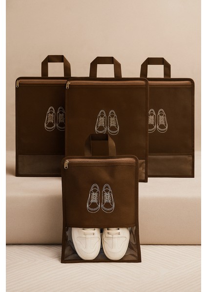 5 Adet Seyahat Tipi Ayakkabı Saklama Çantası -Ayakkabı Hurcu- Ayakkabı Düzenleyici Ayakkabı Organizeri