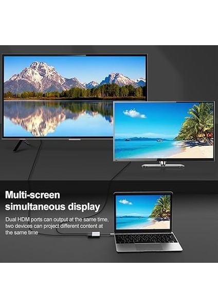 USB Tip C To Mini Dp/dp Displayport Adaptörü 4K 2 In 1 Tip C Erkek Displayport ve Mini Displayport Dişi Video Dönüştürücü Kablosu Bilgisayar Telefonu Dizüstü Monitör Ekranlar PW-745 fırsatları