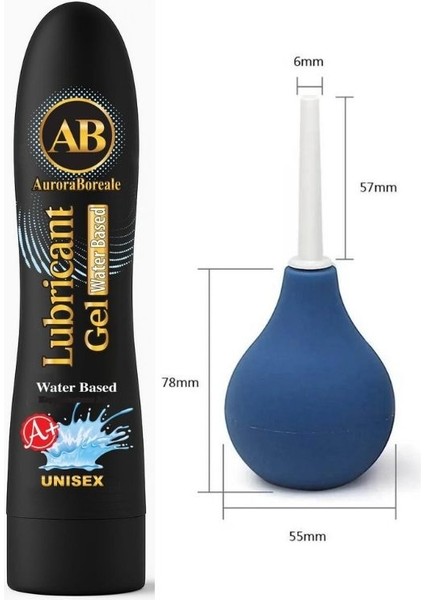Auroraboreale Ab Set A+ Sade Aromalı Yenilebilir Kayganlaştırıcı Jel 125 Ml+Anal Pompa Set 5409QX1XD205LO
