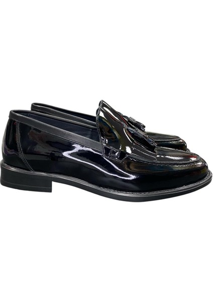 Hakiki Deri Rugan Püsküllü Corcik Erkek Ayakkabı fırsatları