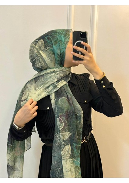 Esilda Desen Aya Şal - Yeşil