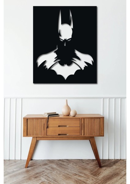 Lazer Kesim Batman Dekoratif Ahşap Tablo Dekor