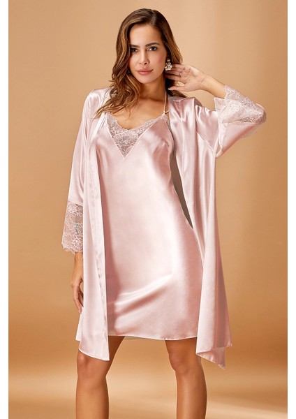 Nurteks 5336 Bayan Sabahlık ve Gecelik Takım