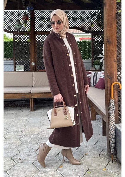 Yakut Angora Triko Kap Kahve