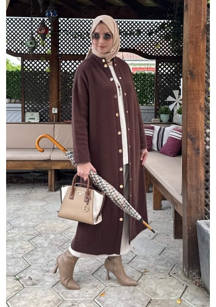 Yakut Angora Triko Kap Kahve