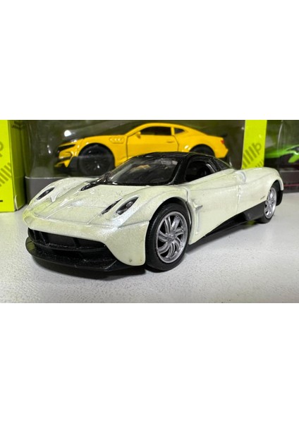 Oyuncak Metal Model Araba 1/36 Çek Bırak Bej Pagani Huayra fırsatları