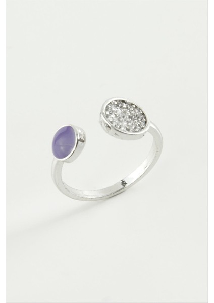 shop Yuvarlak Taşlı Mineli Eklem Yüzük-Sarı fiyatları