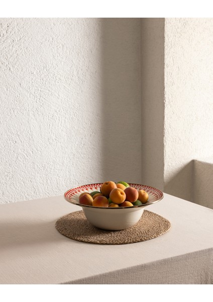 Lison Meyve Kasesi - Kırmızı - 30 cm