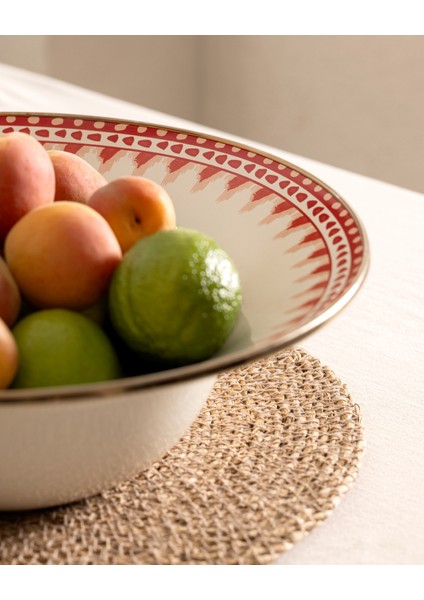 Lison Meyve Kasesi - Kırmızı - 30 cm