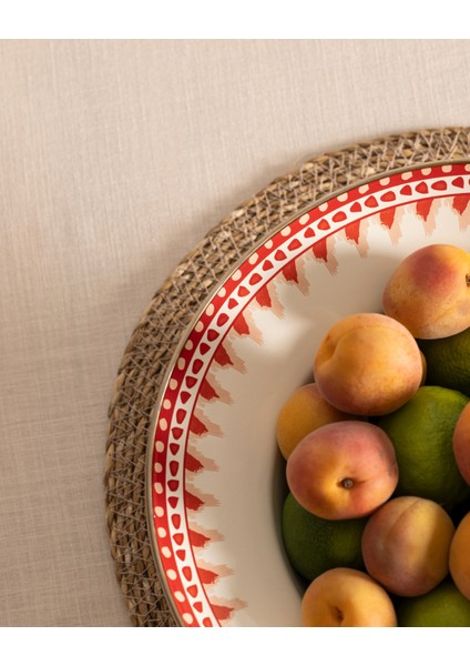 Lison Meyve Kasesi - Kırmızı - 30 cm