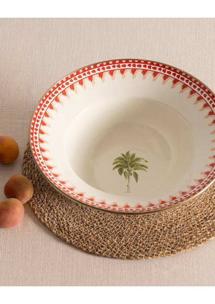 Lison Meyve Kasesi - Kırmızı - 30 cm