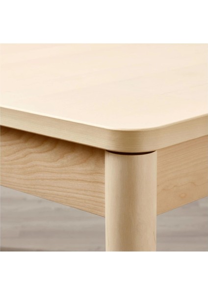 Rönnınge Açılır Yemek Masası Huş 4 8 Kişilik 155 / 210 x 90 x 75 Cm