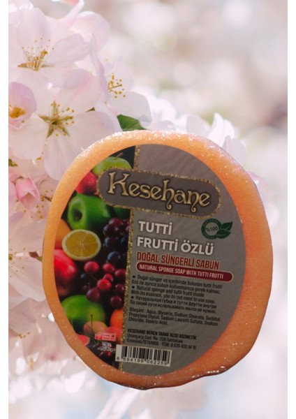 Tutti Frutti Özlü Doğal Süngerli Sabun