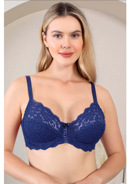 Nurteks 1050 Kadın Balenli Dantelli Toparlayıcı Sütyen