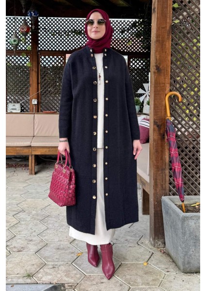 Yakut Angora Triko Kap Siyah