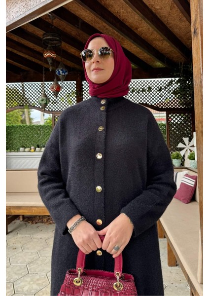 Yakut Angora Triko Kap Siyah