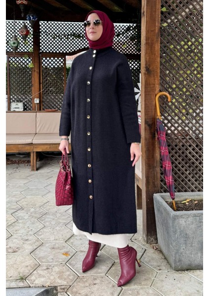 Yakut Angora Triko Kap Siyah