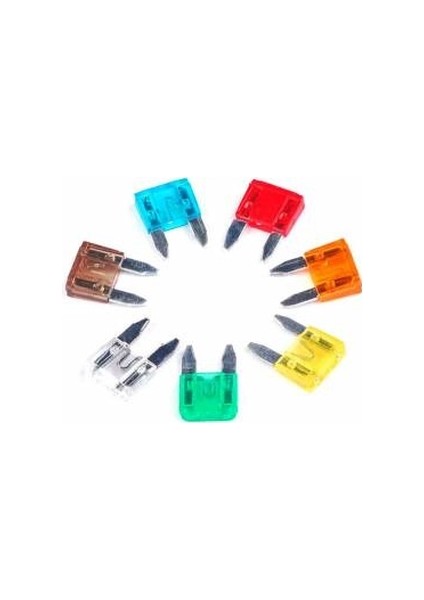 Mini Bıçak Sigorta Seti 100 ' Lük 20 'şer Adet 10.15.20.25.30A