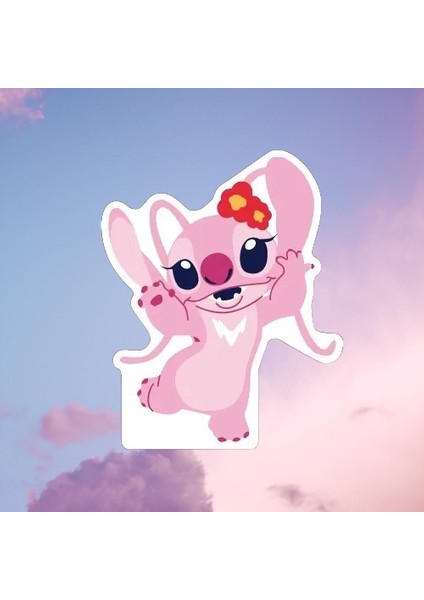 Ayaklı Pano Angel (Lilo ve Stitc) Ayaklı Pano 33 cm Doğum Günü Masa Dekoru