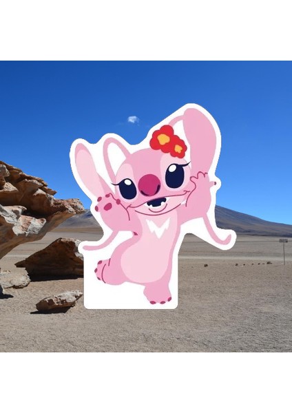 Ayaklı Pano Angel (Lilo ve Stitc) Ayaklı Pano 33 cm Doğum Günü Masa Dekoru modelleri