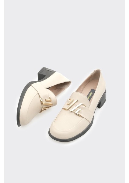 Kısa Topuk Hakiki Deri Tokalı Kadın Topuklu Ayakkabı fırsatları