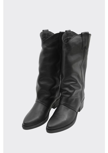 Hakiki Deri Fermuarsız Kadın Çizme fiyatları