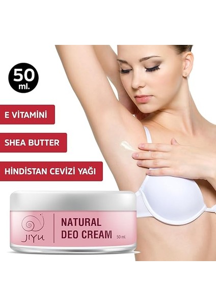 Krem DEODORANT%100 Doğal Ter Kokusu Önleyici Koltuk Altı Beyazlatıcı (Krem Roll-On) 50 Ml. indirimleri